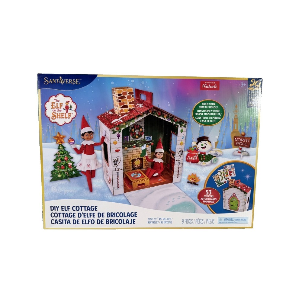 RARE The Elf on the Shelf DIY Build Your Own Elf Cottage Kit Stickers‎